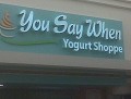 You Say When Yogurt Shoppe Countryside Mall